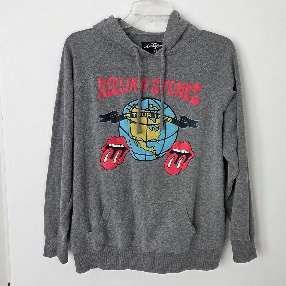 Rolling Stones US Tour 1978 Hoodie Gray  Grunge Music Unisex 00 /Men S/Women M